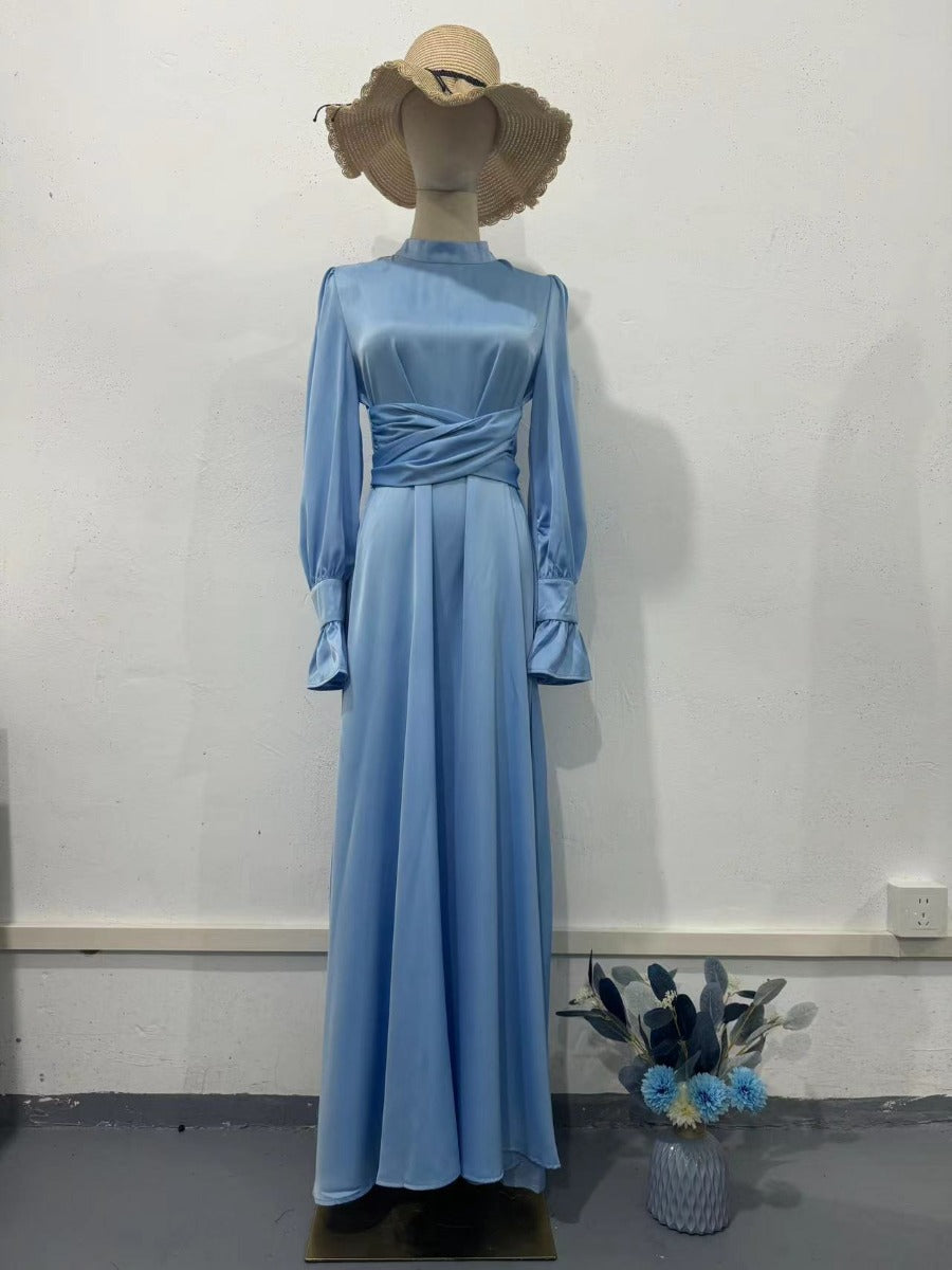 Butter Silk Flare Sleeve Dress