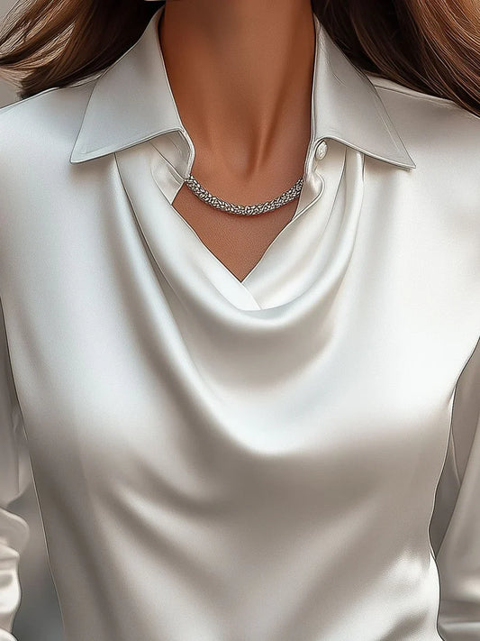 Opal Grace Butter Silk Blouse